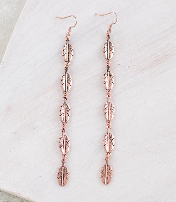 WHAT'S NEW :: Wholesale Western Feather Drop Earrings