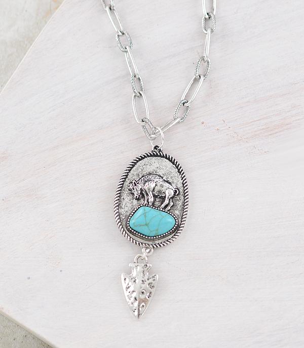 NECKLACES :: WESTERN TREND :: Wholesale Turquoise Arrowhead Necklace