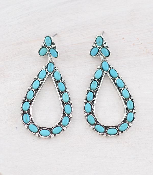 WHAT'S NEW :: Wholesale Western Turquoise Teardrop Earrings