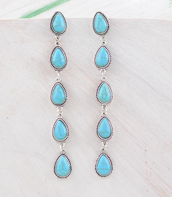 WHAT'S NEW :: Wholesale Western Turquoise Drop Earrings