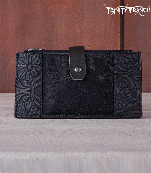 New Arrival :: Wholesale Trinity Ranch Cowhide Tooled Wallet