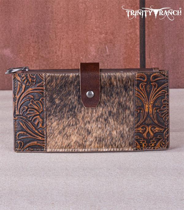New Arrival :: Wholesale Trinity Ranch Cowhide Tooled Wallet