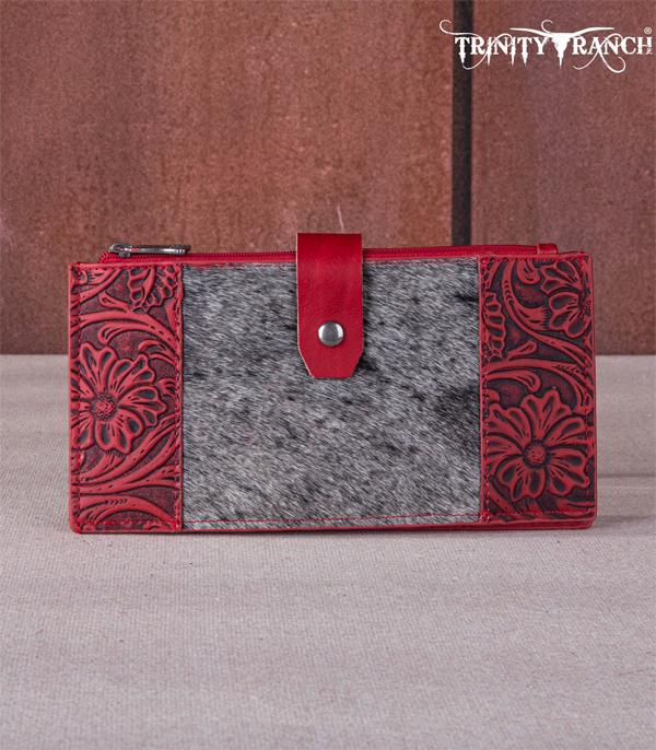 MONTANAWEST BAGS :: WALLETS I SMALL ACCESSORIES :: Wholesale Trinity Ranch Cowhide Tooled Wallet