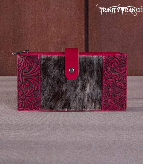 MONTANAWEST BAGS :: WALLETS I SMALL ACCESSORIES :: Wholesale Trinity Ranch Cowhide Tooled Wallet