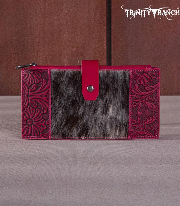 New Arrival :: Wholesale Trinity Ranch Cowhide Tooled Wallet