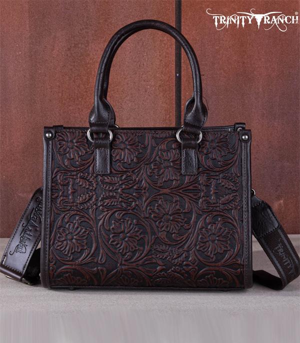 New Arrival :: Wholesale Trinity Ranch Floral Tooled Tote