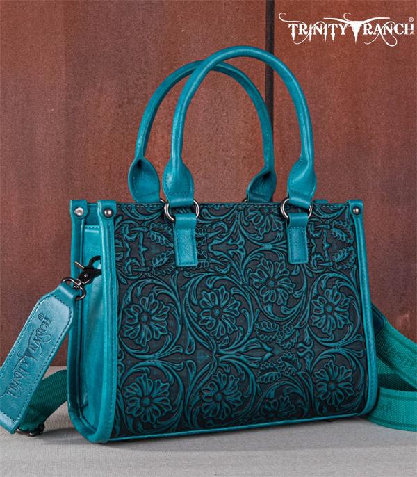 MONTANAWEST BAGS :: TRINITY RANCH BAGS :: Wholesale Trinity Ranch Floral Tooled Tote