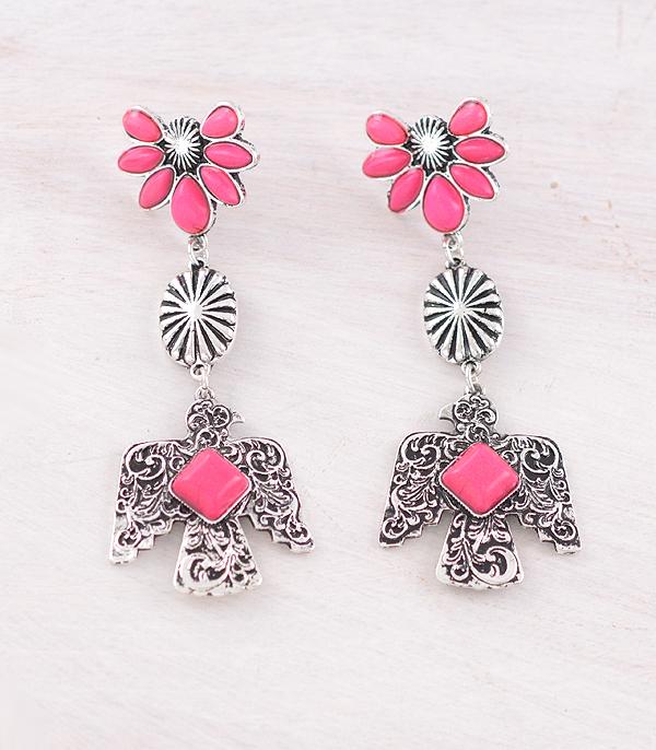 WHAT'S NEW :: Wholesale Western Fuchsia Thunderbird Earrings