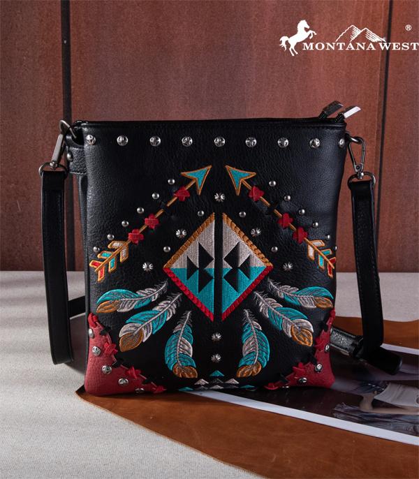 MONTANAWEST BAGS :: CROSSBODY BAGS :: Wholesale Montana West Feather Concealed Carry Bag