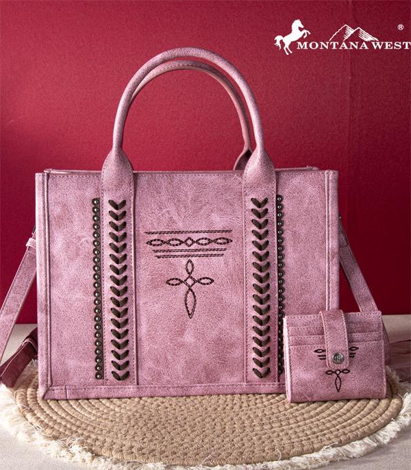 Search Result :: Wholesale Montana West Boot Stitch Tote Wallet Set