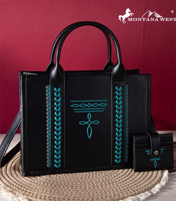 New Arrival :: Wholesale Montana West Boot Stitch Tote Wallet Set