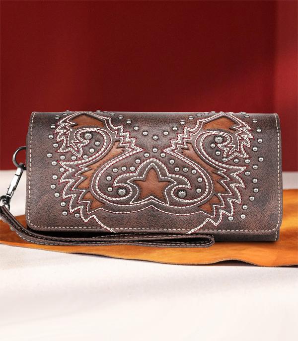 New Arrival :: Wholesale Montana West Boot Scroll Wallet