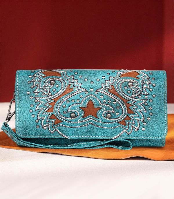 New Arrival :: Wholesale Montana West Boot Scroll Wallet