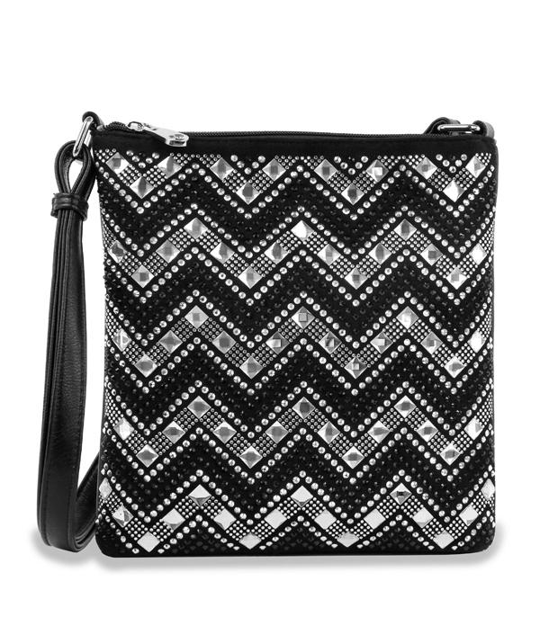 HANDBAGS :: CROSSBODY BAGS :: Wholesale Stone Design Crossbody Bag