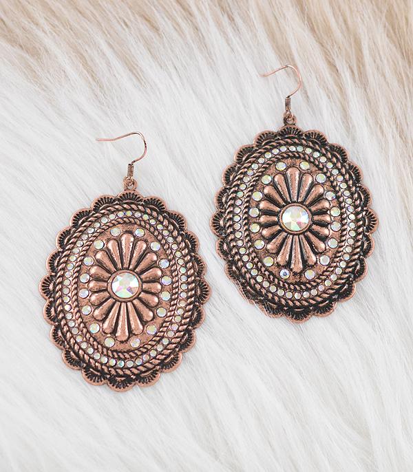 EARRINGS :: WESTERN HOOK EARRINGS :: Wholesale Western Concho Earrings