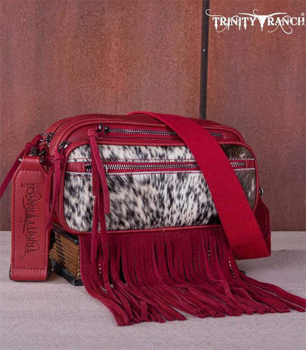 MONTANAWEST BAGS :: TRINITY RANCH BAGS :: Wholesale Trinity Ranch Cowhide Fringe Belt Bag