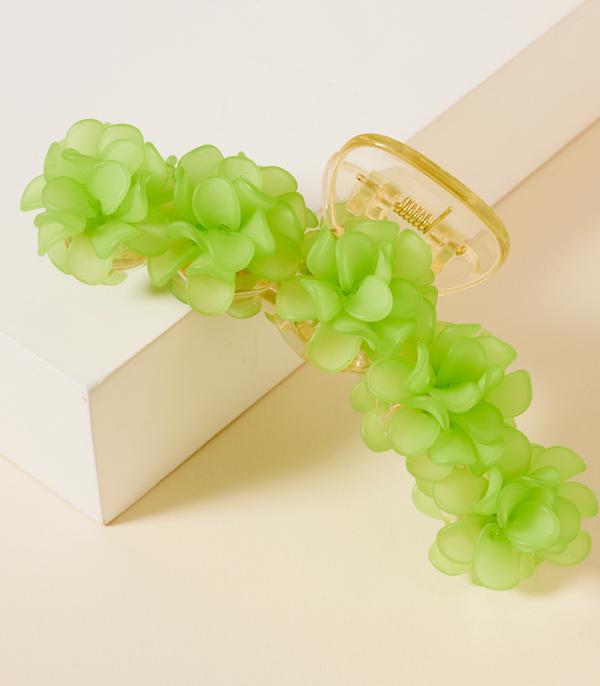 HATS I HAIR ACC :: HAIR ACCESSORIES :: Wholesale Flower Hair Claw Clip