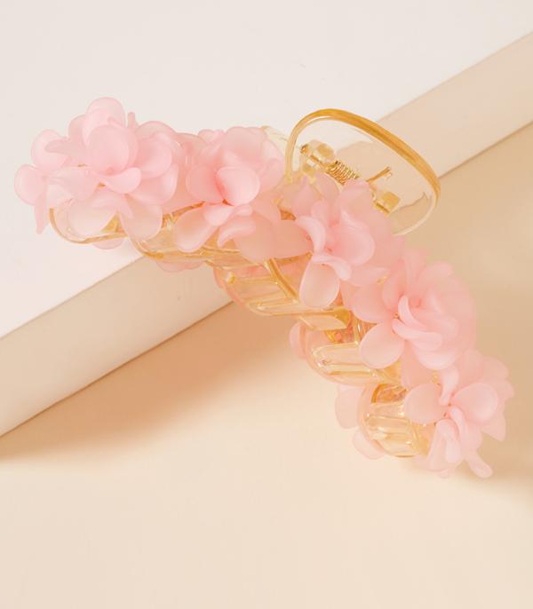 HATS I HAIR ACC :: HAIR ACCESSORIES :: Wholesale Flower Hair Claw Clip