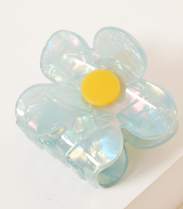 HATS I HAIR ACC :: HAIR ACCESSORIES :: Wholesale Acrylic Flower Hair Claw Clip