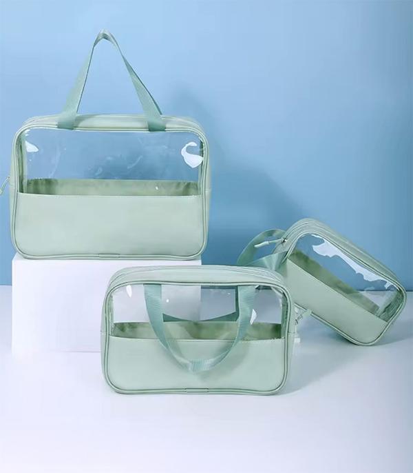HANDBAGS :: FASHION :: Wholesale 3PC Set Cosmetic Travel Bag