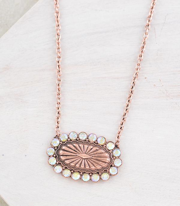 NECKLACES :: CHAIN WITH PENDANT :: Wholesale Western Concho Necklace