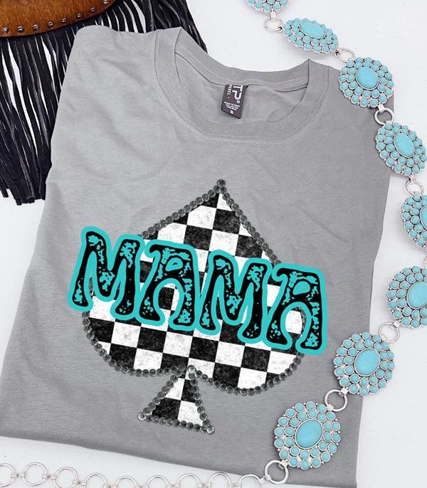 GRAPHIC TEES :: GRAPHIC TEES :: Wholesale Checkered Mama Graphic Tshirt
