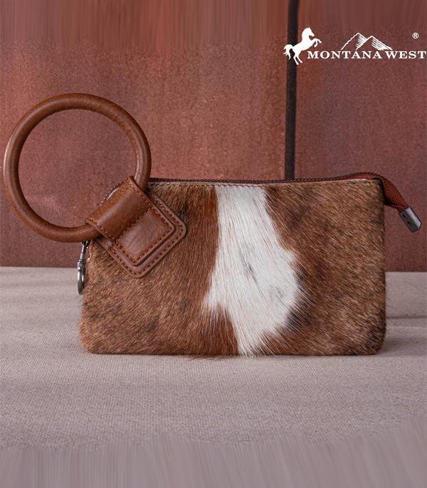 MONTANAWEST BAGS :: WESTERN PURSES :: Wholesale Montana West Cowhide Wristlet Clutch