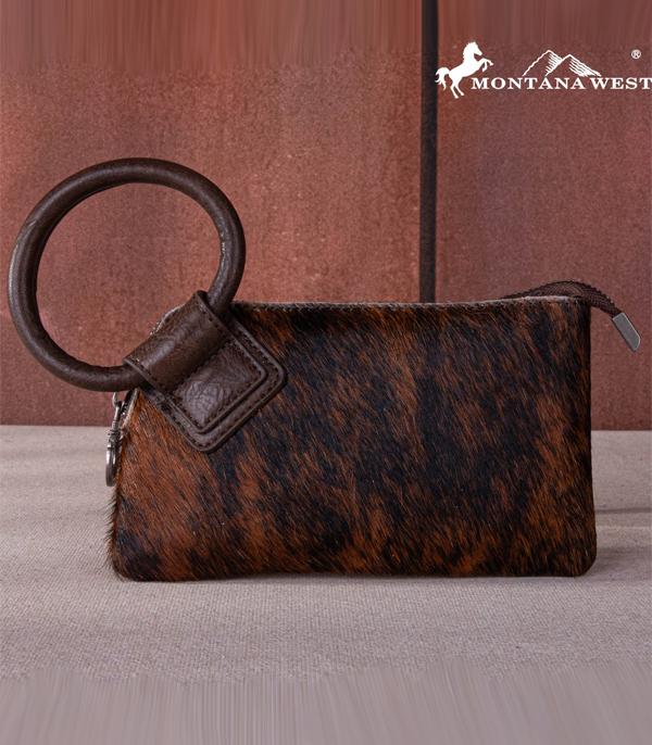 MONTANAWEST BAGS :: WESTERN PURSES :: Wholesale Montana West Cowhide Wristlet Clutch