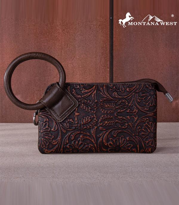 WHAT'S NEW :: Wholesale Floral Tooled Wristlet Clutch Bag