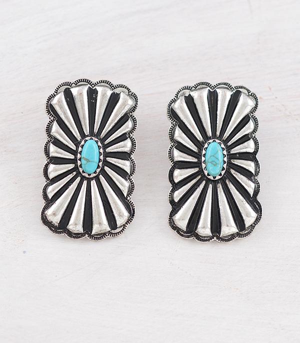 WHAT'S NEW :: Wholesale Western Turquoise Concho Earrings