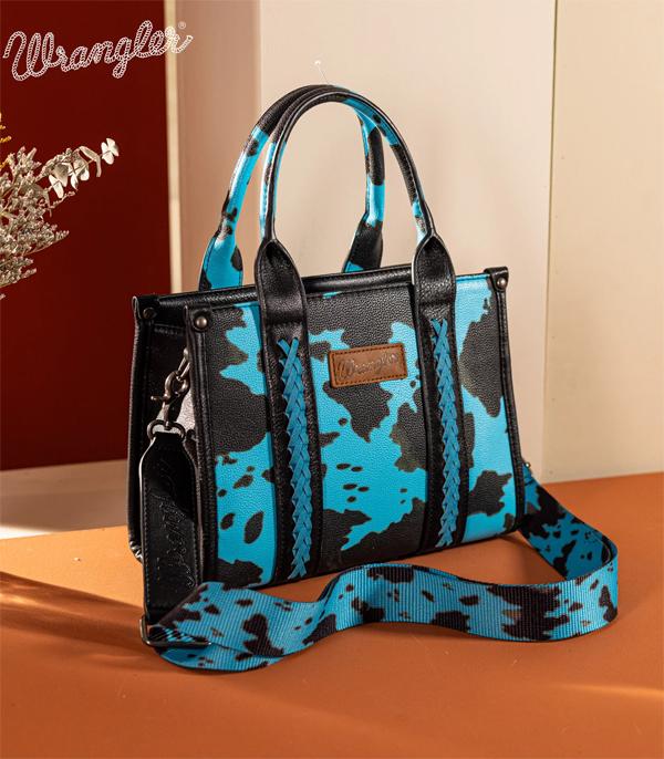 MONTANAWEST BAGS :: WESTERN PURSES :: Wholesale Wrangler Cow Print Tote Crossbody Bag