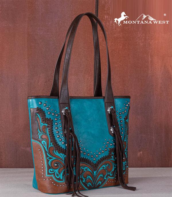 MONTANAWEST BAGS :: WESTERN PURSES :: Wholesale Montana West Scroll Cut-Out Tote Bag