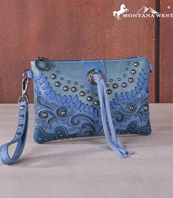 MONTANAWEST BAGS :: CROSSBODY BAGS :: Wholesale Scroll Cut-Out Clutch Crossbody Bag