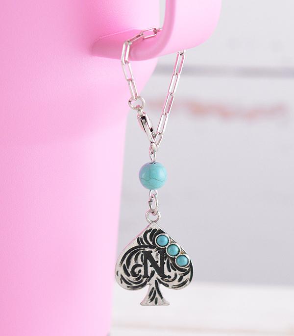 INITIAL JEWELRY :: GIFT ITEM :: Wholesale Western Initial Tumbler Charm