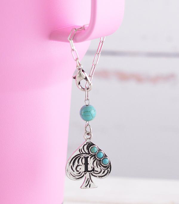 <font color=BLUE>WATCH BAND/ GIFT ITEMS</font> :: GIFT ITEMS :: Wholesale Western Initial Tumbler Charm