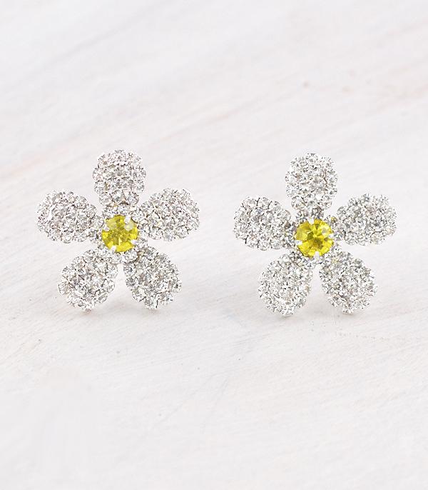 WHAT'S NEW :: Wholesale Rhinestone Flower Earrings