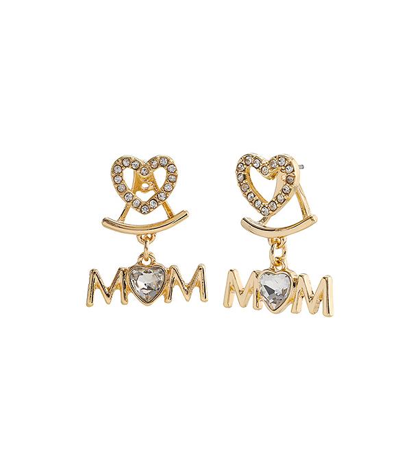 New Arrival :: Wholesale Mom Heart Rhinestone Ear Jacket