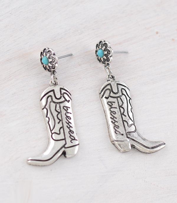 EARRINGS :: WESTERN POST EARRINGS :: Wholesale Western Cowboy Boots Earrings