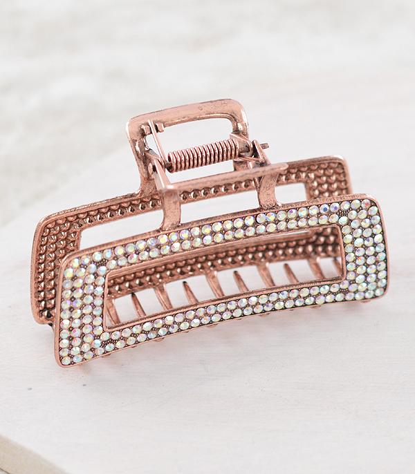 HATS I HAIR ACC :: HAIR ACCESSORIES :: Wholesale Rhinestone Hair Claw Clip