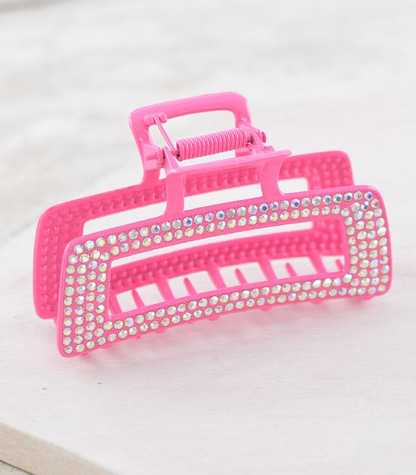 HATS I HAIR ACC :: HAIR ACCESSORIES :: Wholesale Rhinestone Hair Claw Clip