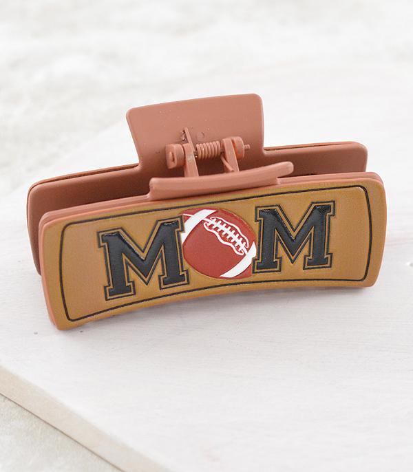 SPORTS THEME :: Wholesale Football Mom Hair Claw Clip