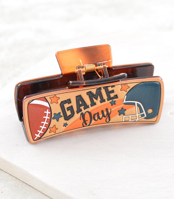 New Arrival :: Wholesale Game Day Hair Claw Clip