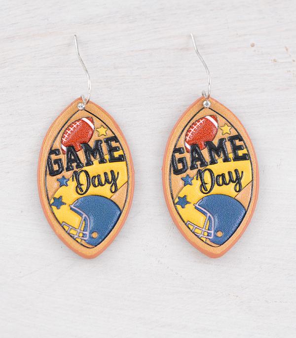 SPORTS THEME :: Wholesale Game Day Football Earrings