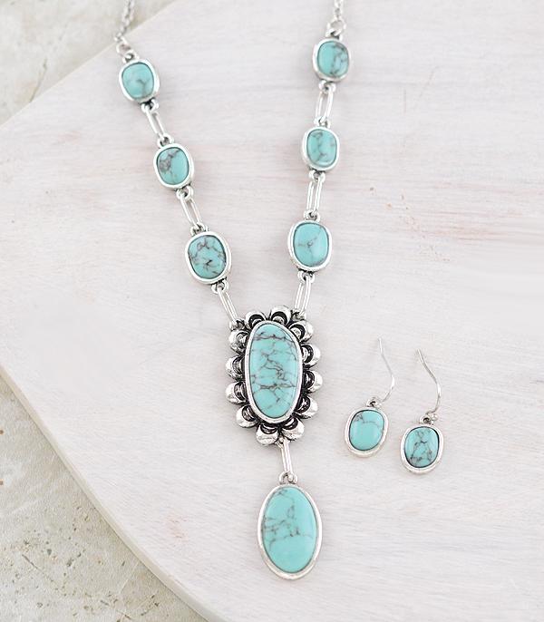 New Arrival :: Wholesale Western Turquoise Necklace Set