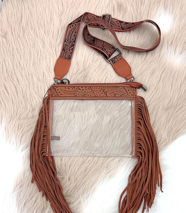 WHAT'S NEW :: Wholesale Montana West Fringe Clear Crossbody Bag