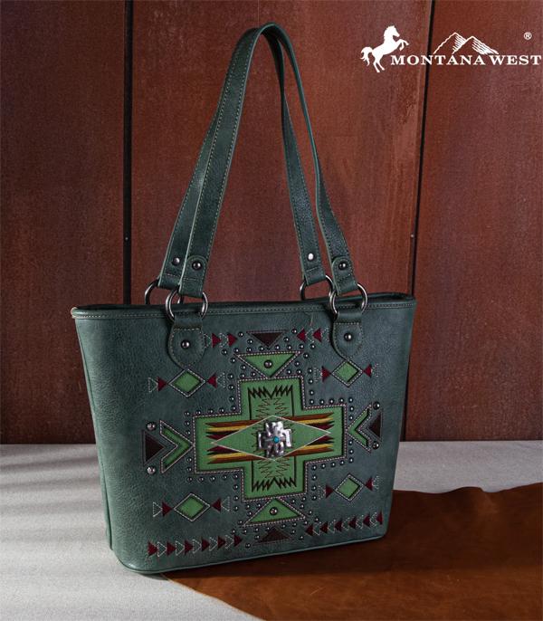 MONTANAWEST BAGS :: WESTERN PURSES :: Wholesale Aztec Concho Concealed Carry Tote