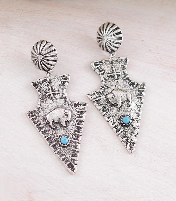 EARRINGS :: WESTERN POST EARRINGS :: Wholesale Tipi Brand Western Arrow Head Earrings