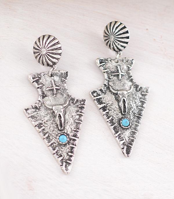 EARRINGS :: WESTERN POST EARRINGS :: Wholesale Tipi Brand Western Arrow Head Earrings