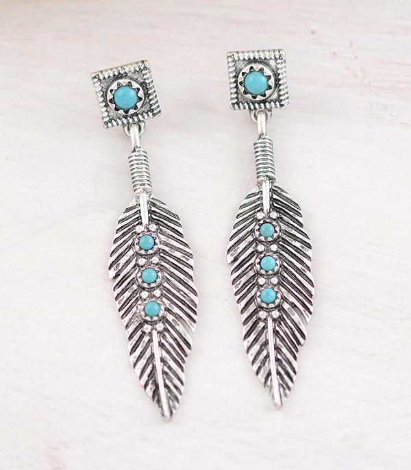 EARRINGS :: WESTERN POST EARRINGS :: Wholesale Tipi Brand Western Feather Earrings