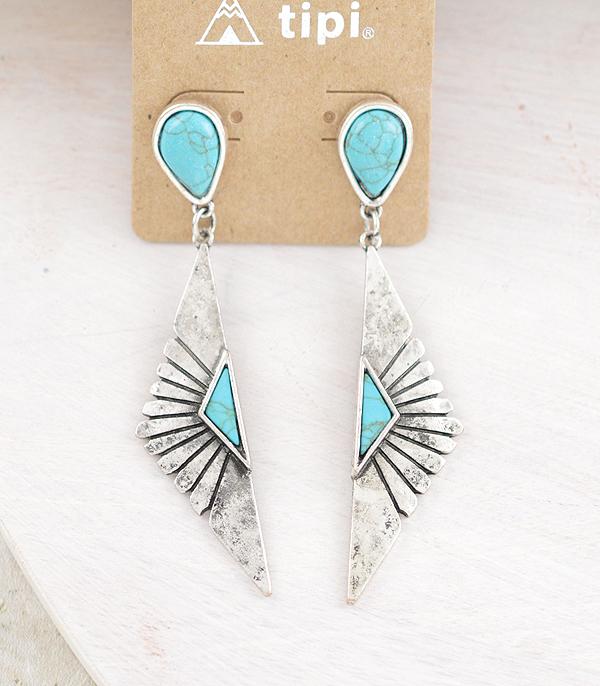 New Arrival :: Wholesale Tipi Brand Western Turquoise Earrings